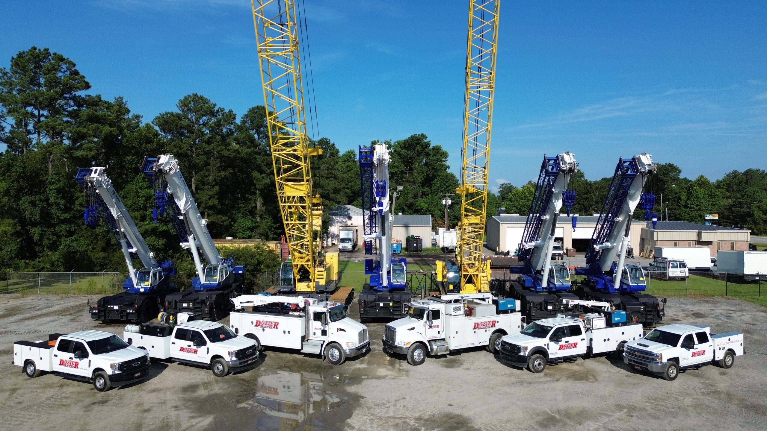 Crane fleet on Dozier Crane Yard