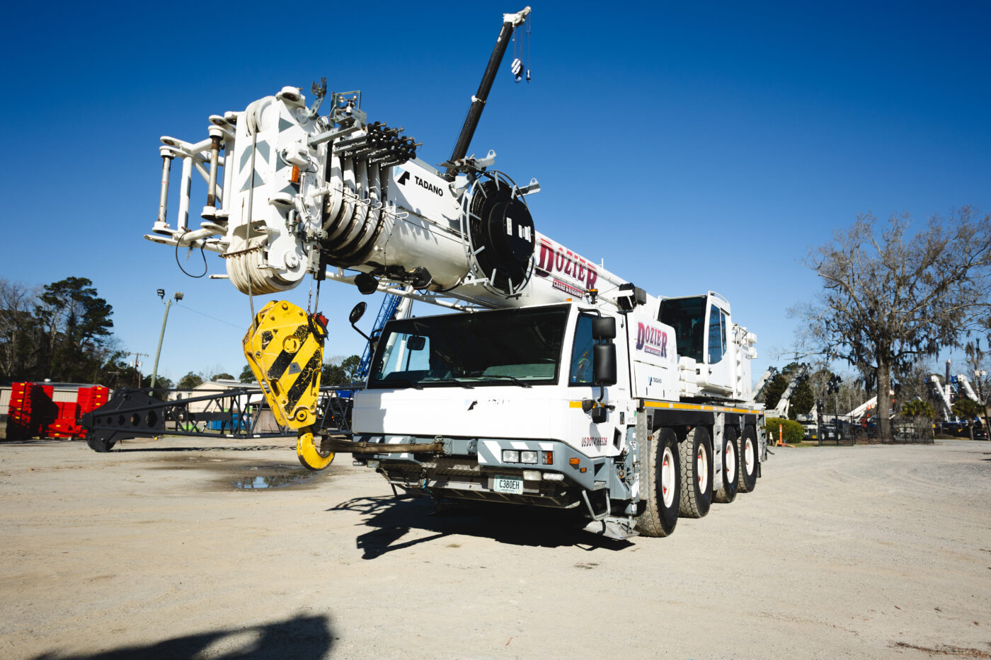 Operated and Maintained crane fleet pictured on construction site