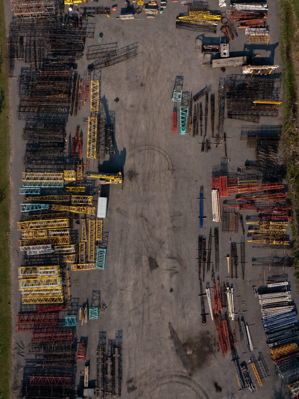 Various boom truck crane attachments and accessories.